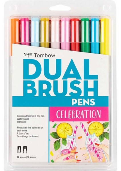 10'lu Kutlama Renker Ab-T Dual Brush Pen G.kalem Seti 56215 modelleri