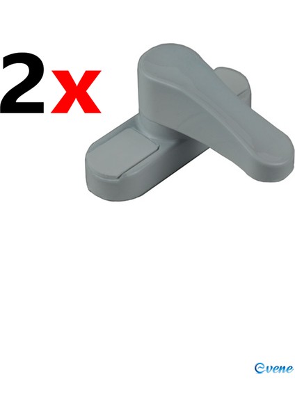 Gri Pencere Emniyet Kilidi 2 Adet Çocuk Hırsız Kilidi Çekmeli Metal Kilit