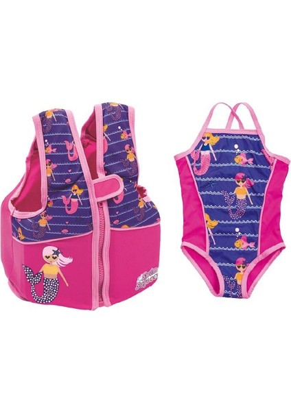 32164 Swim Safe Mayo+Köpük Can Yeleği Kız
