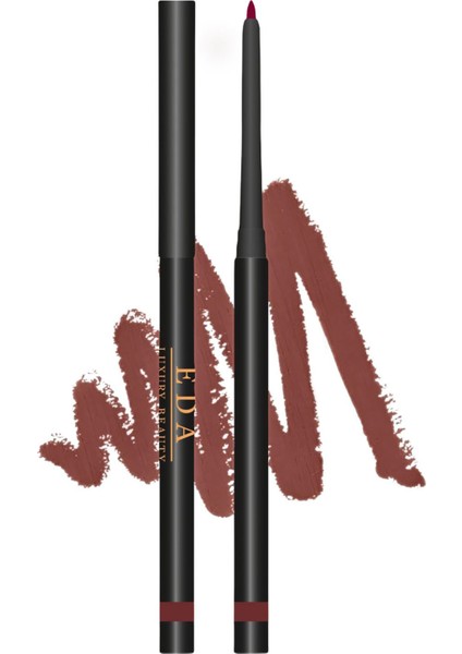 Kahverengi Automatic Lipliner Lüks Kremsi Yumuşak Kontür Dudak Kalemi Waterproof Vegan Lip Pencil