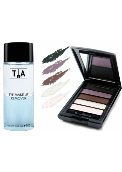 Tca Studio Make Up Göz Farı Paleti 2 Violet Smokey Eye -Makyaj Temizleyici Hediye