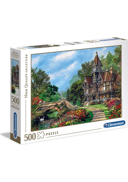 - 500 Parça High Quality Collection Yetişkin Puzzle - Old Waterway Cottage