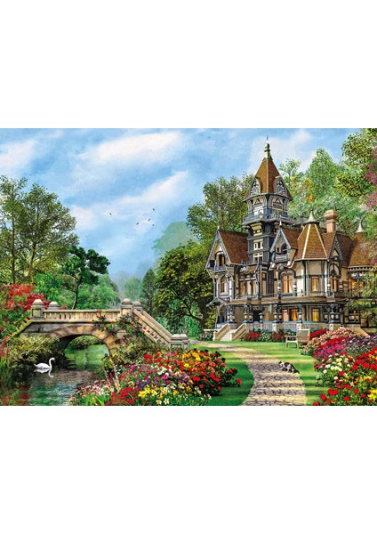 - 500 Parça High Quality Collection Yetişkin Puzzle - Old Waterway Cottage
