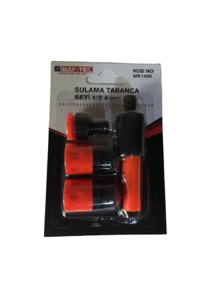 MK1498 Bahçe Çiçek Sulama Tabanca Seti 1/2" 4'lü