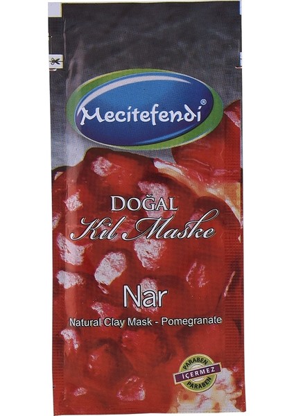 Mecitefendi Doğal Kil Maske Nar 20 gr
