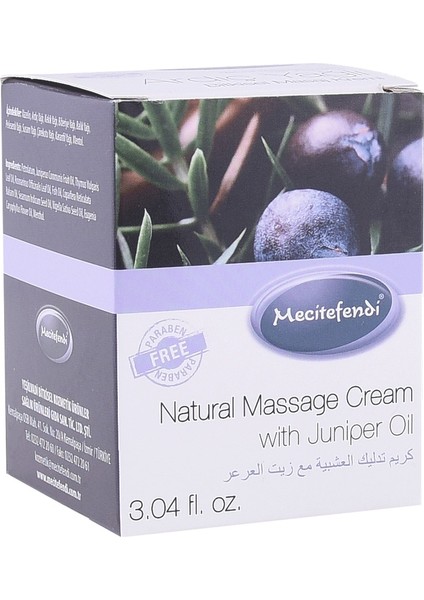 Mecitefendi Bitkisel Ardıç Yağı Masaj Kremi 90 ml