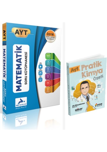 AYT Matematik Soru Kütüphanesi & AYT Pratik Kimya Özet Kitap