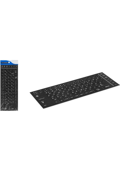 Notebook Klavye Büyük Boy Sticker Arapça Q HDX8253 Beyaz