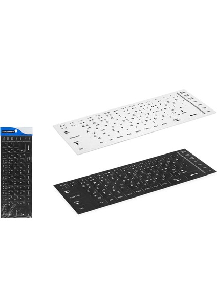 Notebook Klavye Büyük Boy Sticker Arapça Q HDX8253 Beyaz fiyatları