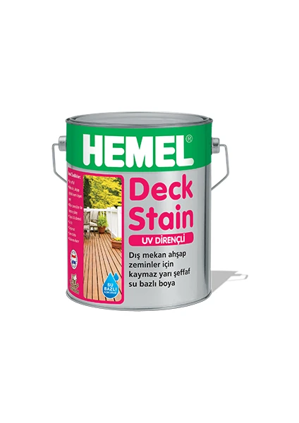 Hemel Deck Stain - Kaydırmaz Yarı Şeffaf Boya ( 2.5 Lt ) Antique Pine