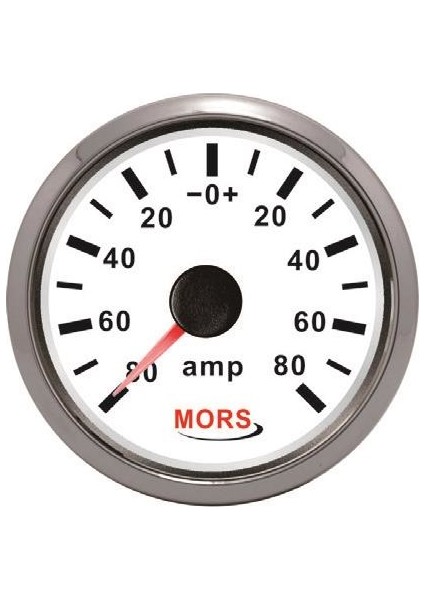 Ampermetre 12-24 V Beyaz + Şönt Dahil