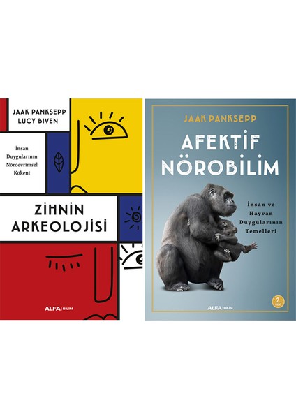 Jaak Panksepp 2 Kitap Set / Zihnin Arkeolojisi - Afektif Nörobilim