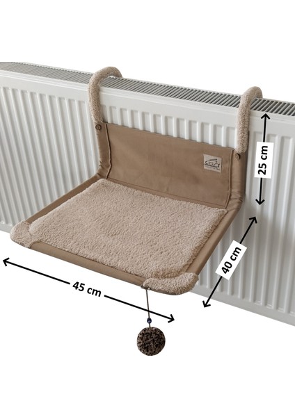 Comfort Kedi Kalorifer Yatağı Sütlü Kahve Rengi