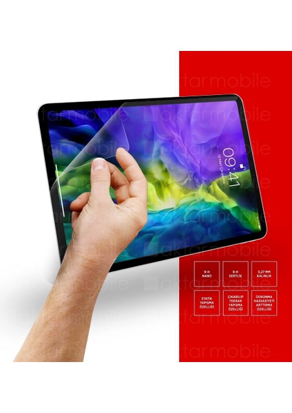 iPad Pro 11 4. Nesil 2022 3. Nesil 2021 Uyumlu Ekran Koruyucu Nano Kırılmaz Esnek Üstün Koruma