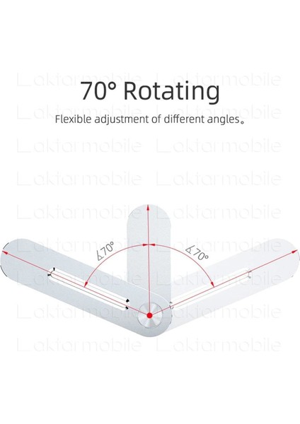 Monitör & Laptop Için Mıknatıslı Telefon Tutucu - Katlanabilir - Cnc Kesim - Alüminyum Alaşım