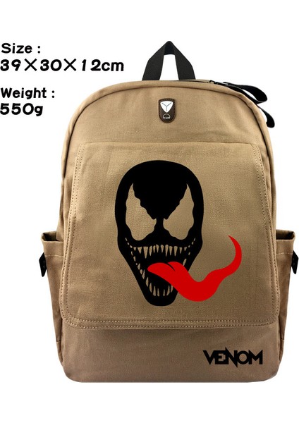 Venom Temalı Unisex Sırt Çantası