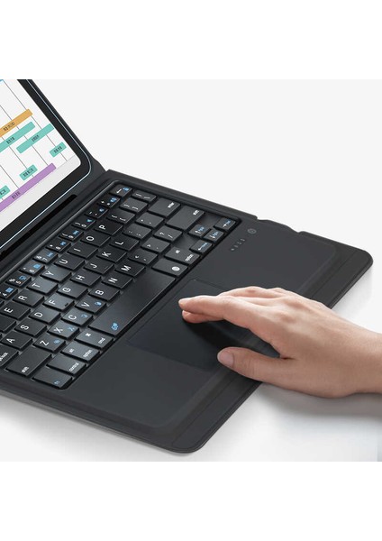 Apple iPad Air 10.9 2020 Klavye & Trackpad Kablosuz Bluetooth Ultra Ince Magic Keyboard Smart Kılıf