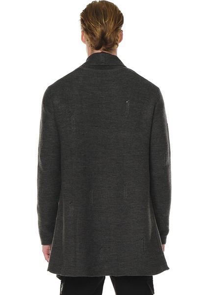 Yırtıklı Uzun Salaş Erkek Hırka fiyatları