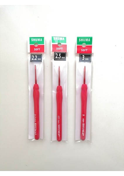 Red Serisi Silikon Saplı Tığ 2.2 mm 2.5 mm 3 mm