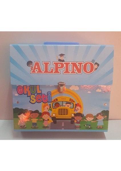 Klasörlü Okul Kırtasiye Seti 9 Parça