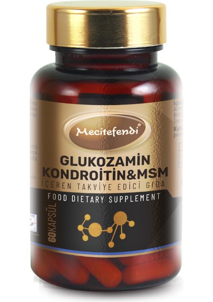 Glukozamin Kondroitin Msm İçeren Takviye Edici Gıda 60 Kapsül x 710 mg