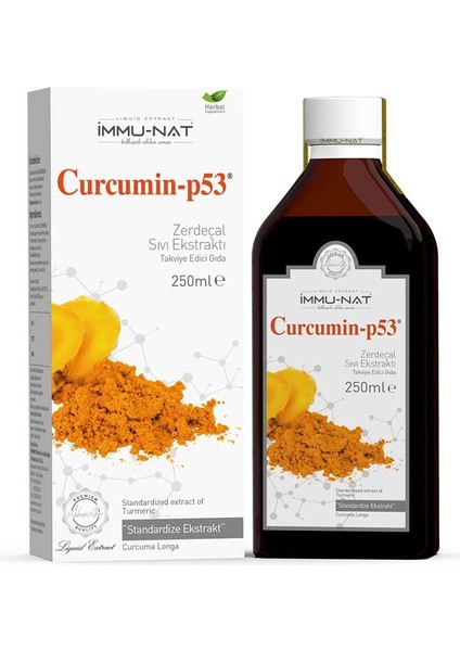 Immunat Curcumin P53 Zerdeçal Sıvı Ekstraktu 250 ml