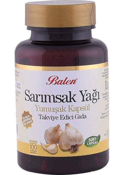 Balen Sarımsak Yağı Softgel 450 Mg 100 Tablet