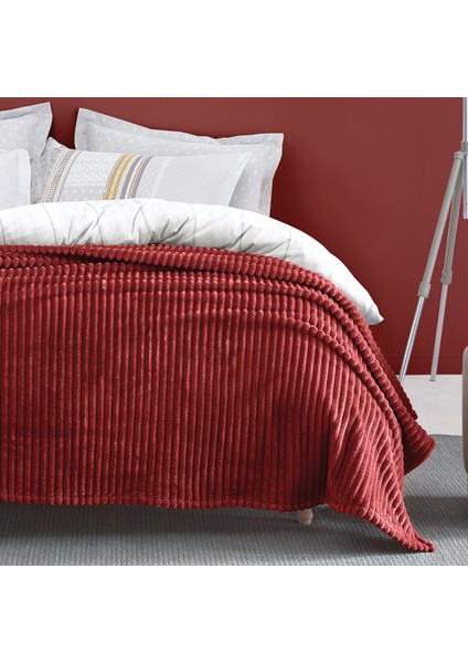 Bedding Holly Wellsoft Battaniye Tek Kişilik - Kiremit