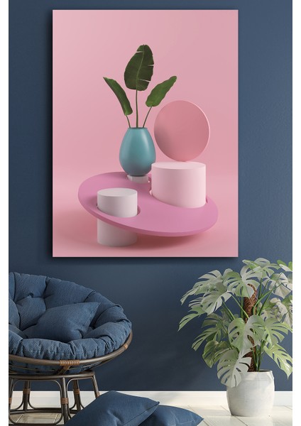 Kanvas Tablo Resim Çiçek Temalı Dekoratif Duvar Tablosu