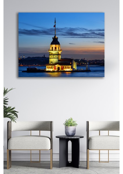Kanvas Tablo Manzara Doğa Şehir Dekoratif Duvar Tablosu