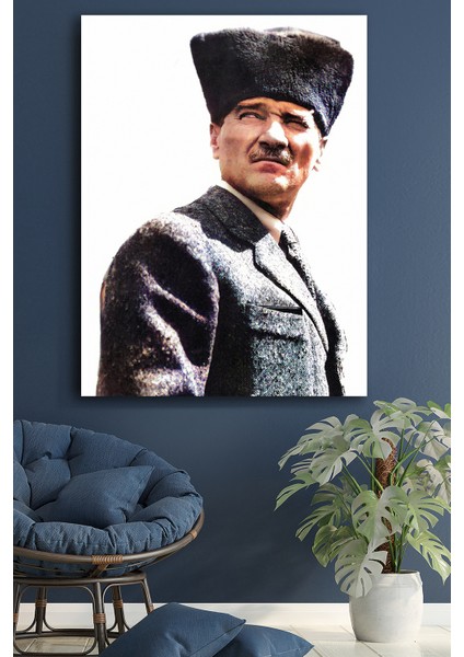 Kanvas Tablo Resim Atatürk Resim Fotoğrafları Dekoratif Duvar Tablosu