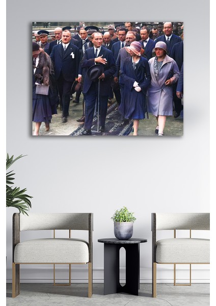 Kanvas Tablo Resim Atatürk Resim Fotoğrafları Dekoratif Duvar Tablosu