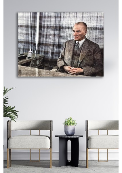 Kanvas Tablo Resim Atatürk Resim Fotoğrafları Dekoratif Duvar Tablosu