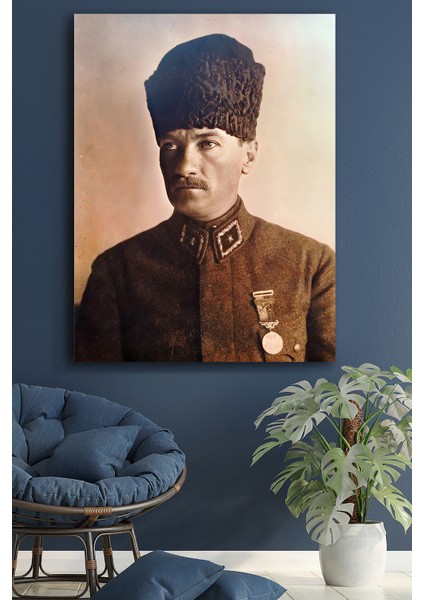 Kanvas Tablo Resim Atatürk Resim Fotoğrafları Dekoratif Duvar Tablosu