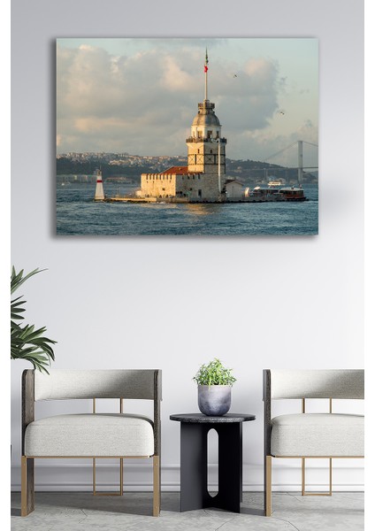 Kanvas Tablo Manzara Doğa Şehir Dekoratif Duvar Tablosu