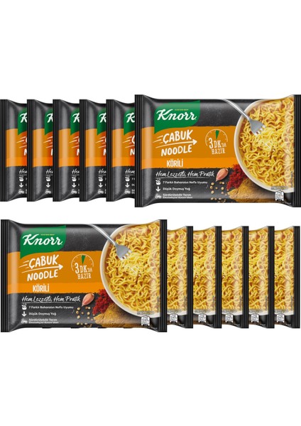 Körili Çabuk Noodle 66 gr x 12 Adet