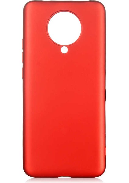 Xiaomi Poco F2 Pro Kılıf Klasik Mat Renkli Yumuşak Premier Silikon Kırmızı