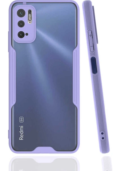 Case 4U Xiaomi Poco M3 Pro Kılıf Kamera Korumalı Ultra Ince Buzlu Mat Renkli Parfe Silikon Kapak Pembe