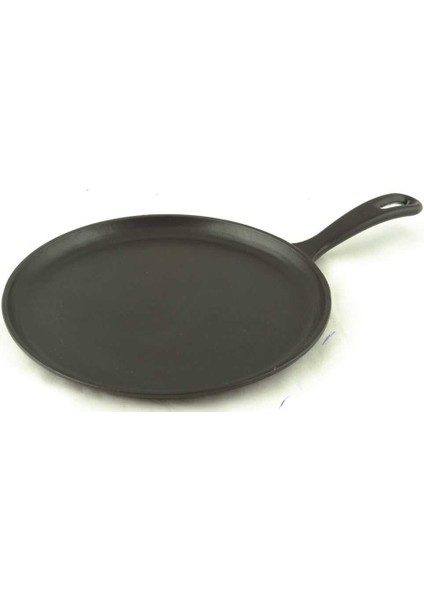 Döküm Krep  Pızza  Pancake Tavası Yuvarlak Metal Saplı Çap26 cm