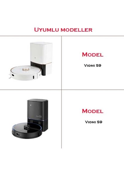 Viomi S9 Uyumlu 2 Adet Yan Fırça