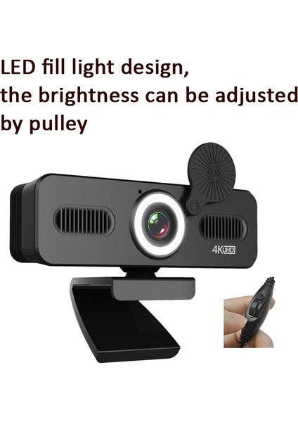 1080P Sürücü Içermeyen Güzelleştirici Işık Kamera Siyah (Yurt Dışından) indirimleri