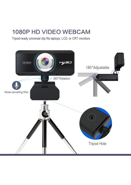 S4 1080P Ayarlanabilir 180 Derece Hd Pc Kamera Siyah (Yurt Dışından) indirimleri