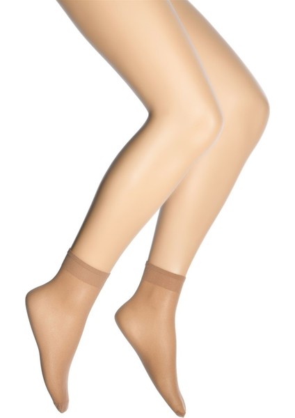 Süper 15 Denye Soket Kadın Çorap Bronz / 38