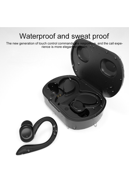 L6 Tws Akıllı Gürültü Azaltma Spor Bluetooth Kulaklık Kulak Takılan Siyah (Yurt Dışından) fırsatları