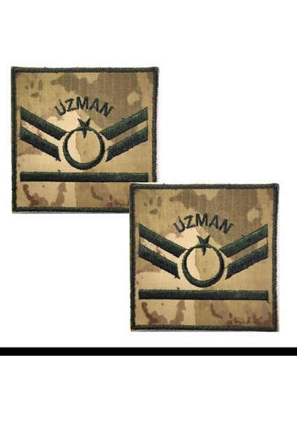 Uzman Çavuş 1 Kademe Kamuflaj Rütbe 9CMX9CM (Kara Kuvvetleri)