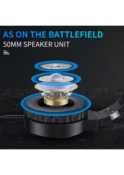 F16 Rgb Işık Stereo Gaming Headset Siyah (Yurt Dışından) modelleri