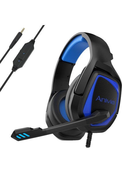 MH602 3,5 mm Kablolu Gaming Headset Mavi (Yurt Dışından)