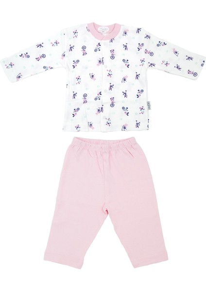 Bebe Bisikletli Bebek Pijama Takımı 2261