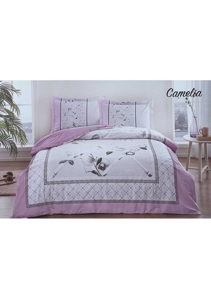 Camelia Çift Kişilik Nevresim Takımı Gri