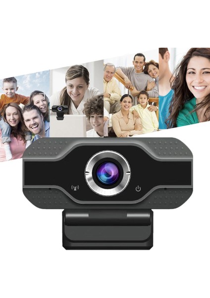 Hd 1080P Dahili Mikrofon Akıllı Web Kamerası Siyah (Yurt Dışından)